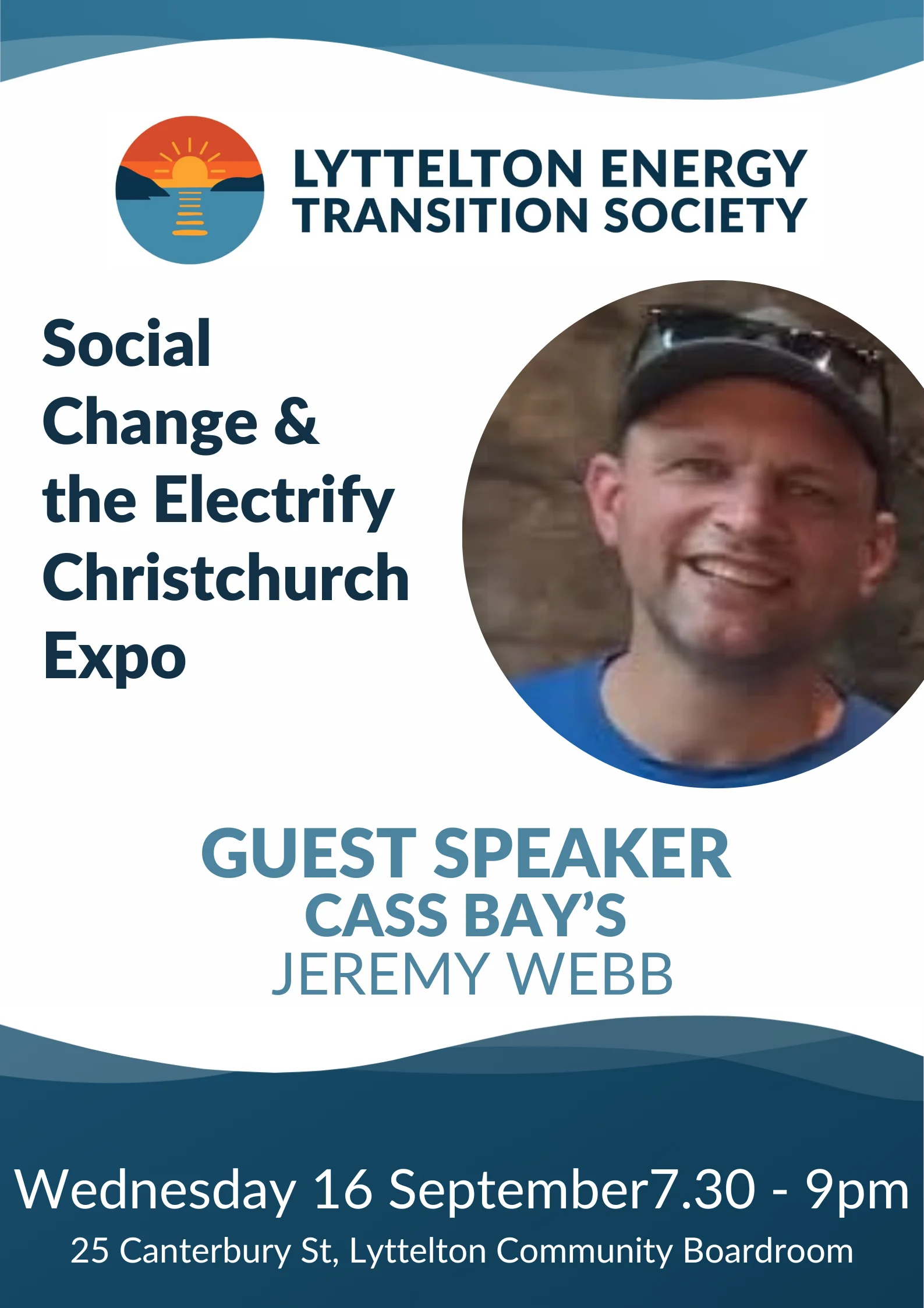 Guest Speaker: Social Change & the Electrify Christchurch Expo